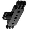 JINQIGG Tre sistemi di alluminio della macchina fotografica flessibile di progettazione 3Slot metallo Live staffa per fotografia professionale Gear Camera Mount