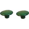 SANCHAKOU 2 Pezzi Maniglia Per Porta Dell'Armadio Cassetto In Legno Massello Maniglia Rotonda Per Armadio Armadio In Legno Maniglia Per Porta A Foro Singolo Verde Scuro 4 Cm