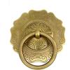 Janmobrian Battente Per Porta, Battente Ottone Batacchio Antico For Porta, Maniglia In Ottone, Incisione, Maniglie Decorative Porte Legno, Pomelli, Ad Anello Rotondo(Dia 5cm Bronze color)