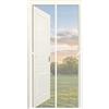 DOGUO Tenda Zanzariera Magnetica 100 x 280 cm Trasparente con Chiusura Automatica, Rete Antizanzare per Finestra con Magneti, Bianco