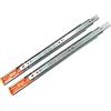 RAM INDUSTRIE - F42 - Guide a Sfera Ammortizzate per Cassetti, Portata 30 kg (550 mm), Montaggio Laterale, Guida Sfilabile, 1 Coppia (2 guide)
