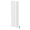 Monster Shop Radiatore Termosifone a 3 Colonne 1800mm x 472mm Moderno Centralizzato Bianco in Acciaio Inox Verticale a Parete Cucina Soggiorno Bagno Kit di Fissaggio e Spazzola Inclusi