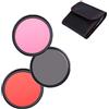 AFGRAPHIC Filtri di colore dell'obiettivo della fotocamera 40,5mm arancione rosa grigio per Sony E PZ 16-50mm f/3.5-5.6 OSS obiettivo con Sony Alpha a7R, a7R II, a7R III, a7R IV, a7R V fotocamera