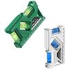 Genérico Set di 2 strumenti di misura di livello piccolo, 2 pezzi con facile fissaggio magnetico, materiale ABS, resistente agli urti e alle cadute per superfici in ferro, bolle di calibro a tre livelli