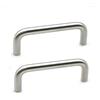 DSWZLQDXB 2 pezzi Maniglie da cucina in Acciaio inox 304 solido Tiretti ad A forma di U Pomello dell'armadio tiri del cassetto Manopole per camera da letto,Diametro 8 mm (Hole distance 90mm)