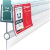 STEIGNER Guarnizione doccia, 130cm, per spessore vetro 7/8 mm, guarnizione dritta in PVC, UK22-08