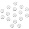 KLAMA 100 tappi di copertura per viti Torx - Coperchio per viti Torx in plastica in diverse dimensioni (TX 20, bianco)