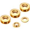 PATIKIL 10,5 mm(2/5 Pollici) Massiccio Ottone Foro Occhiello 4pz Arco Superficie Auto Supporto Occhielli con Rondella per Pelle Artigianato Ottone Tono