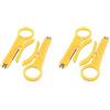 Generic 2 set di 2 pezzi mini portatile spelafili pinza crimpatrice tasca strumento di crimpatura telefonica cavo di rete telefonica taglierina spelafili