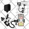 HAFOKO Kit di montaggio a doppia recinzione da baseball in metallo, compatibile con GoPro/Mevo Start Fence Holder compatibile per DJI Action/Osmo Pocket/Insta360/per iPhone/Pocket Radar Recording
