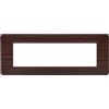 puntoluceled Placca in tecnopolimero compatibile con Vimar Plana 7 moduli Radica - Cornice frontale da incasso cassetta 507