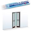 San giorgio Zanzariera 2 porte battente 150x240cm riducibile marrone telaio alluminio 0954