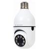 Gembird Smart Home - Telecamera WiFi girevole a 355°, E27, 1080p, colore: Bianco