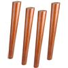JIAOLUN123 4 Gambe per Mobili In Legno Massello Piedini per Mobili in Cono Obliquo Piedino di Sostituzione Gamba del Tavolo Piedi del Divano,Con Piastra di Montaggio e Viti,Colore Noce(30cm)