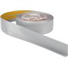 ProfiPVC Battiscopa PVC 50x20 mm - 25 metro, Adesivo, con Striscia Spezzata, Battiscopa Angolare Autoadesivo, flessibile e morbida, montaggio facile, 50x20 mm, Grigio