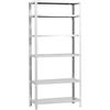 Simon Rack Scaffale Metallo Garage e 6 Ripiani, Capacità di Carico 100 kg e Punto di Flessione, 2000x1000x300 mm, Metallo, Scaffalatura per Garage, Bianco - Comfort