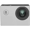 AMRTTWY Action Camera, Telecamera d'azione originale di base impermeabile 4K 1080P, telecamera for casco, auto sportiva, registro,per Ciclismo, Moto(Silver)
