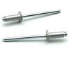 IERO - Rivetti a strappo Verniciati ALLUMINIO CHIARO RAL 9006 Alluminio/Acciaio Testa Tonda 4.0x12.0mm ISO15977 - Box da 500 pezzi