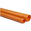 Unitherm TUBO PVC PLASTICA ROSSA ARANCIO 2 METRI DIAM. 125 mm ACQUA FOGNA