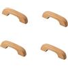 SANCHAKOU Pomelli Legno Cassettiera 4 Pezzi Colore Legno Originale Maniglia In Legno Di Faggio Cassetto Armadio Guardaroba Borsa Scatola Di Immagazzinaggio Maniglia In Legno B 64Mm