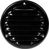 Repa Market Ø 10 cm, copertura per griglia di ventilazione, prese d'aria rotonde, griglia di ventilazione, zanzariera integrata, ventilazione HVAC, colore nero, 100 mm