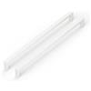 LONTAN 3 Pezzi Maniglie per Mobili Bianco Maniglie Cucina Distanza dei Fori 256mm Maniglie per Mobili da Cucina Maniglie Armadio Maniglie Mobile Bagno