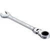 KATUR Chiave combinata a cricchetto 15 mm, chiave a cricchetto con testa flessibile, design industriale a doppio uso, utensile metrico professionale in acciaio al cromo vanadio