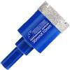 SHDIATOOL Punta per Trapano Diamantata 30mm Sega a Tazza con Gambo Triangolare per Porcellana Ceramica Piastrella Granito Marmo