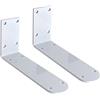 XIAODANKE Staffe per Mensole Bianche Pesanti Carica 150KG Supporti per Mensola Industriali a Forma di L da 2 Pezzi Reggimensole a Parete in Metallo, Allarga e Addensata (285mm/11.2in)