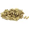 Aexit M5 x 20mm Filetto femmina Ottone zigrinato con inserti rotondi con inserti filettati integrati 100PCS ID: 526619
