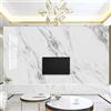 XLMING Semplice Bianco Grigio Finto Marmo Artistico 3D Carta Da Parati Lusso Casa Soggiorno Divano Mobili Floreale Camera Letto TV Sfondo Muro-250cm×170cm