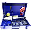 Partenopea Saldatore Polifusore 1600W Professionale per Tubi PVC PP PE PVDF con 6 Matrici 20-63mm, Termostato Regolabile 50-300°C, Kit Completo con Valigetta, Tranciatubi e Accessori