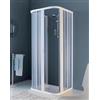 Rollmatik Box doccia Saturnia - 3 lati, apertura centrale (doppia anta) - Misura: 70 x 120 x 70 x h185