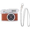 XUXHOU Piccola Fotocamera del Portachiavi, 1080p 2MP 0.96 Pollici Schermo a Colori Fotocamera Digitale della Scheda di Memoria da 32 GB retrò con 4 Filtri e Flash LED (BROWN)