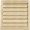 DecoMeister Porte a Lamelle in Legno 594x606 mm Confezione da 1 - Porta Lamella Pino Massiccio - Anta per Armadio a Persiana Aperta - Frontali Mobili e Antine per Guardaroba - Legno Naturale Grezzo