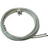PEB FUNE ZINCATA PER BASCULANTI PRETAGLIATA GANCIO A 'T' (MM 4 X 2,5 MT)
