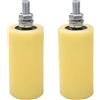 TopHomer 2 Pezzi Rulli Guida per Cancello Scorrevole, Guide per Porte Scorrevoli in Nylon Resistenti Assemblaggio Supporto Binario per Casa Garage Giardino (50 x 10mm)