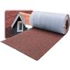 DAPRONA Coprifinale colmo in bitume autoadesivo, rosso, rotolo 5 m x 32 cm, per tegole bituminose, casetta da giardino carport casetta per uccelli, sigillatura colmo