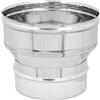 ALLINOX Aumento Acciaio INOX AISI 304 6Dc Riduzione Canna Fumaria Per Camino o Stufa Raccordo Stufa a Legna o Pellet TUTTE LE MISURE (80M-230F)