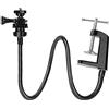 SHAPOKY Supporto per webcam, supporto aggiornato per webcam braccio flessibile a collo di cigno e morsetto, adatto per webcam C920, C922, C930