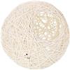 Homoyoyo Paralume Intrecciato Rustico in Paglia Bianco, Grande Paralume per Lampada a Sospensione, Copertura Semplice per Lampada da Casa, Caffetteria e Ristorante, Installazione
