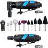 Stix Smerigliatrice pneumatica, set con accessori STT-R11, smerigliatrice diritta, smerigliatrice angolare