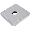 Generic Flangia Quadrata per Braccio Doccia in Acciaio Inossidabile con Piastra di Copertura Extra Large per l'arredo del Bagno (Placcato)