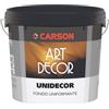 Colorificio Carson Unidecor Fondo Uniformante per Decorativi Riempitivo Pittura Murale Massima Aderenza Bianco (2,5 Litri)