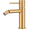NOLUXA IMEX - Rubinetto Bidet Dorato | Rubinetto Monocomando Bidet Bagno Colore Oro Spazzolato | Rubinetto Bidet con Miscelatore Acqua Calda/Fredda | Rubinetteria Bidet | Facile Installazione | Serie Monza