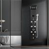 Peviasot Pannello doccia, colonna doccia sei in uno, indicatore di temperatura a LED, sistema doccia in acciaio inox con rubinetto, doccia a pioggia, doccia a cascata, doccia massaggiante, doccetta a