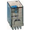Finder Series 55 - relè industriale 12 VDC, 4 contatti, 5 A, pulsante + indicatore