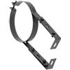 Eawfgtuw Supporto per tubo del camino in acciaio inossidabile, accessorio per tubo della stufa, staffa di supporto da parete regolabile di diametro 150 mm, morsetto per canna fumaria da 15 cm, clip di