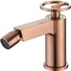 NOLUXA IMEX - Rubinetto Bidet Oro Rosa Spazzolato | Rubinetto Monocomando Bidet Bagno | Rubinetto Bidet con Miscelatore Acqua Calda/Fredda | Rubinetteria Bidet | Facile Installazione | Serie Olimpo