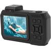 CHICIRIS Fotocamera Subacquea 4K 65MP con Messa a Fuoco Automatica 2.88in 1.44in Doppio Schermo 2500mAh 33FT Fotocamera Digitale Subacquea a Prova di Acqua per lo Snorkeling (BLACK)